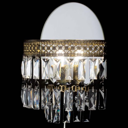 Бра Венеция Пластинка под бронзу Черная в Кирове Гусь Хрустальный