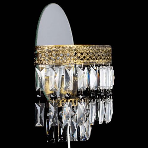 Бра Венеция Пластинка под бронзу Черная в Кирове Гусь Хрустальный