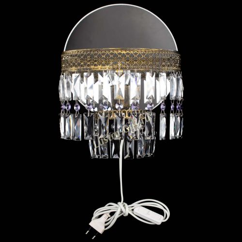 Бра Венеция Пластинка под бронзу Фиолетовая в Кирове Гусь Хрустальный