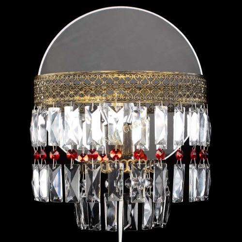 Бра Венеция Пластинка под бронзу Красная в Кирове Гусь Хрустальный