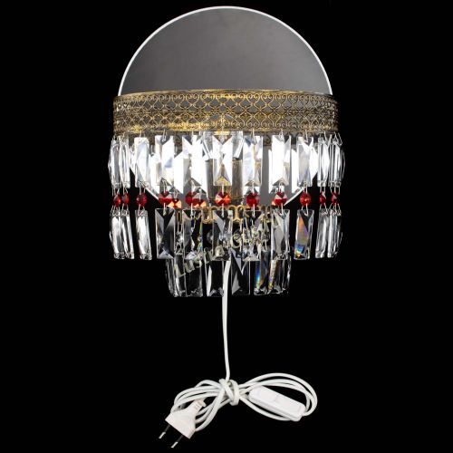 Бра Венеция Пластинка под бронзу Красная в Кирове Гусь Хрустальный