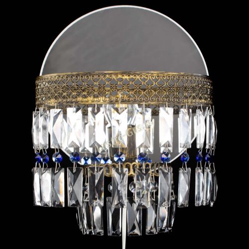 Бра Венеция Пластинка под бронзу Синяя в Кирове Гусь Хрустальный