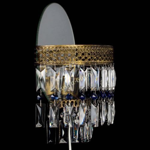 Бра Венеция Пластинка под бронзу Синяя в Кирове Гусь Хрустальный