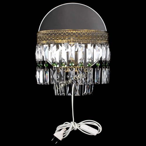 Бра Венеция Пластинка под бронзу Зеленая в Кирове Гусь Хрустальный