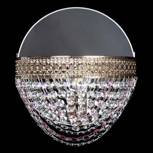 Бра Венеция Сетка розовая в Кирове Гусь Хрустальный