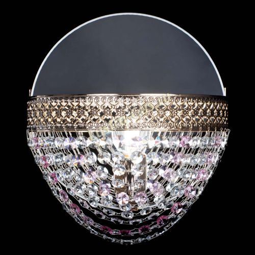 Бра Венеция Сетка розовая в Кирове Гусь Хрустальный