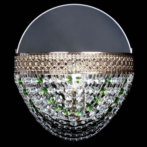 Бра Венеция Сетка зеленая в Кирове Гусь Хрустальный