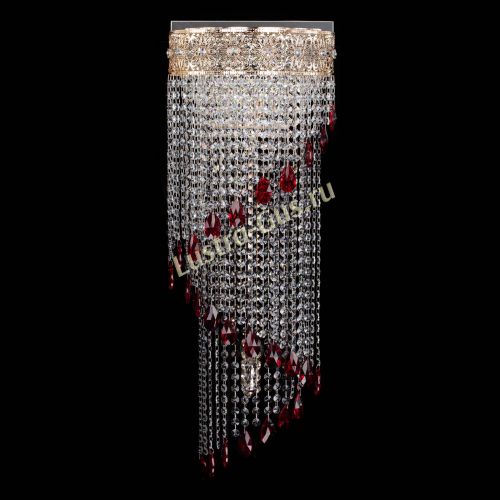 Бра Восток каскад №2 красная в Кирове Гусь Хрустальный