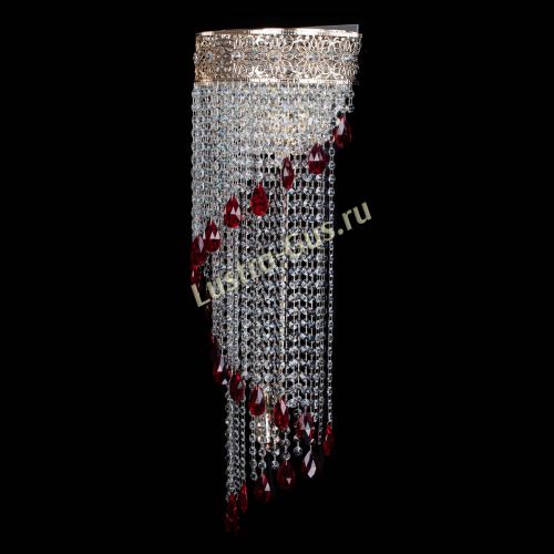 Бра Восток каскад №2 красная в Кирове Гусь Хрустальный