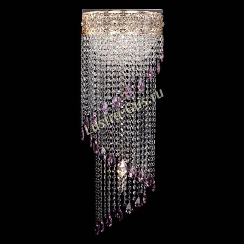 Бра Восток каскад №2 розовая в Кирове Гусь Хрустальный