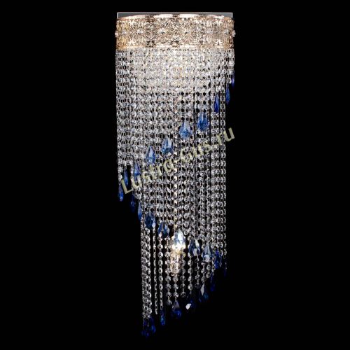 Бра Восток каскад №2 синяя в Кирове Гусь Хрустальный