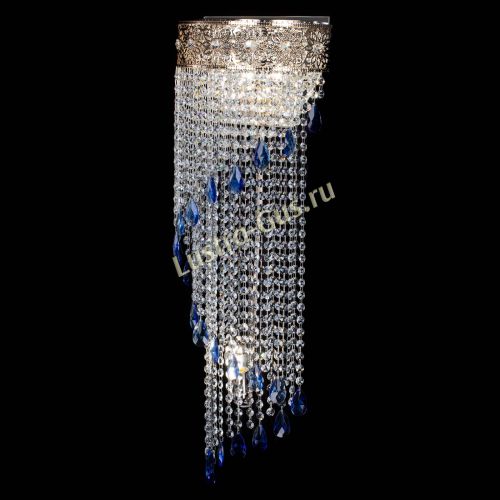 Бра Восток каскад №2 синяя в Кирове Гусь Хрустальный