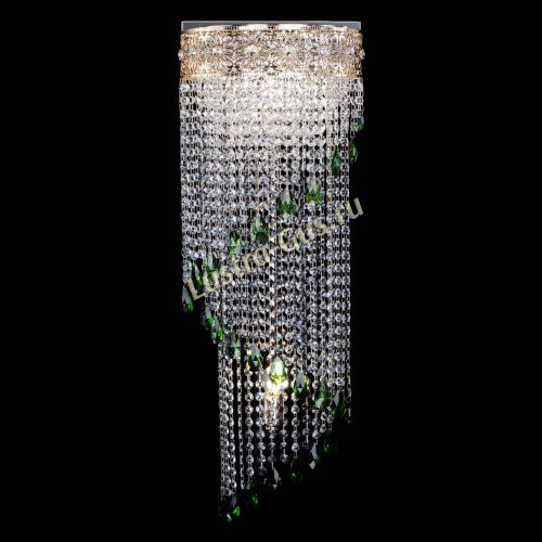 Бра Восток каскад №2 зеленая в Кирове Гусь Хрустальный