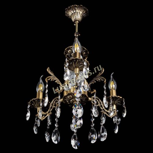 Люстра бронзовая Алфея №3/2 Журавлик в Кирове Гусь Хрустальный