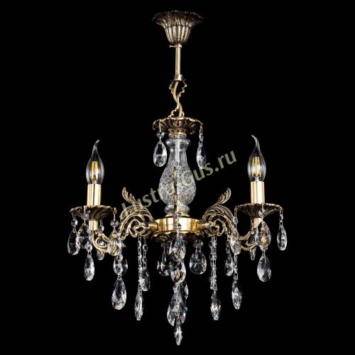 Люстра бронзовая Алфея №3/2 Журавлик в Кирове Гусь Хрустальный