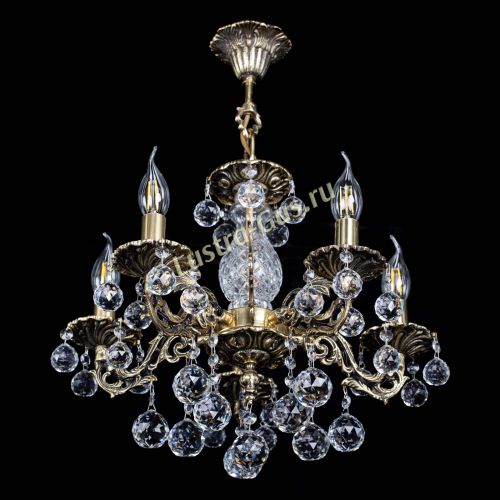 Люстра бронзовая Алфея №5/1 Шар в Кирове Гусь Хрустальный