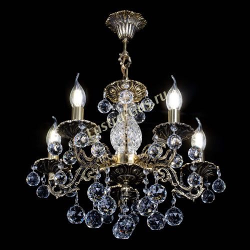 Люстра бронзовая Алфея №5/1 Шар в Кирове Гусь Хрустальный