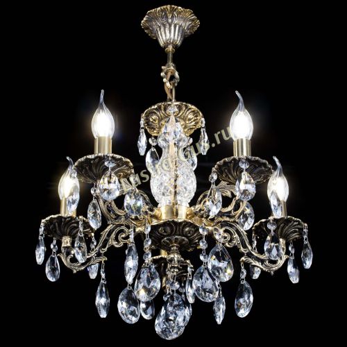 Люстра бронзовая Алфея №5/1 Журавлик в Кирове Гусь Хрустальный