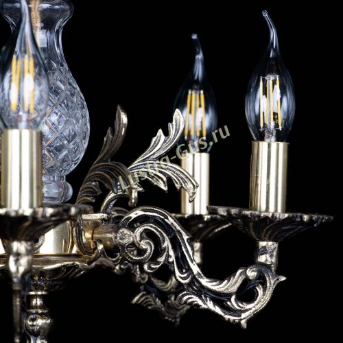 Люстра бронзовая Алфея №5/1 Журавлик в Кирове Гусь Хрустальный