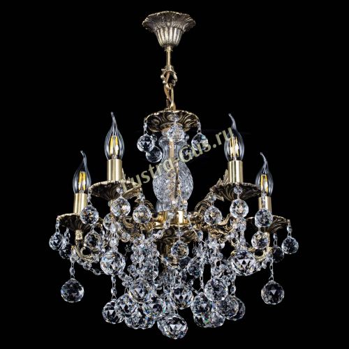 Люстра бронзовая Алфея №5/3 Шар в Кирове Гусь Хрустальный