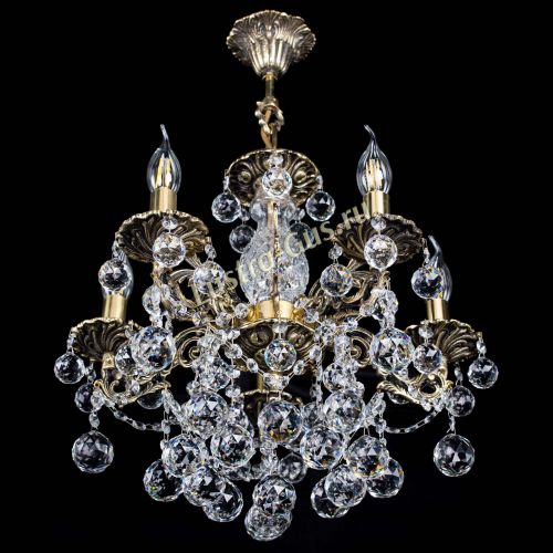 Люстра бронзовая Алфея №5/3 Шар в Кирове Гусь Хрустальный