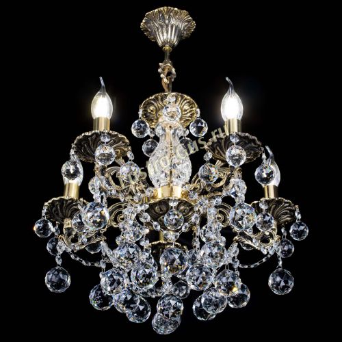 Люстра бронзовая Алфея №5/3 Шар в Кирове Гусь Хрустальный