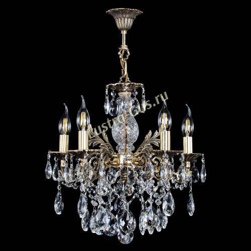 Люстра бронзовая Алфея №5/3 Журавлик в Кирове Гусь Хрустальный