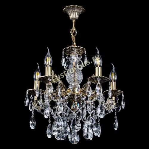 Люстра бронзовая Алфея №5/3 Журавлик в Кирове Гусь Хрустальный