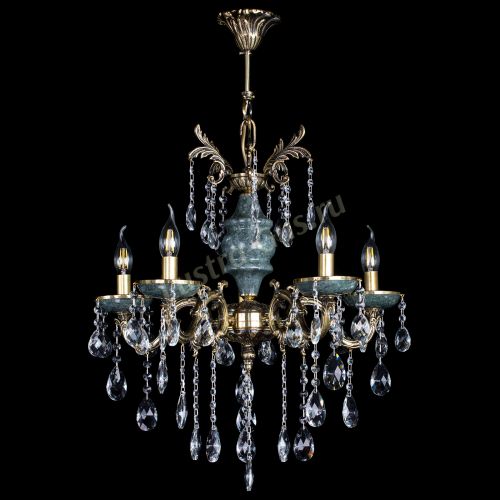 Люстра бронзовая Алфея №5 "Малахит" баден в Кирове Гусь Хрустальный