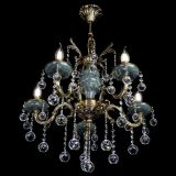 Люстра бронзовая Алфея №5 "Малахит" шар в Кирове