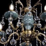 Люстра бронзовая Алфея №5 "Малахит" шар в Кирове