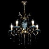 Люстра бронзовая Алфея №5 "Малахит" шар черная в Кирове