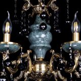 Люстра бронзовая Алфея №5 "Малахит" шар черная в Кирове