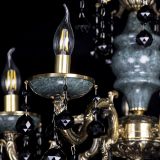 Люстра бронзовая Алфея №5 "Малахит" шар черная в Кирове