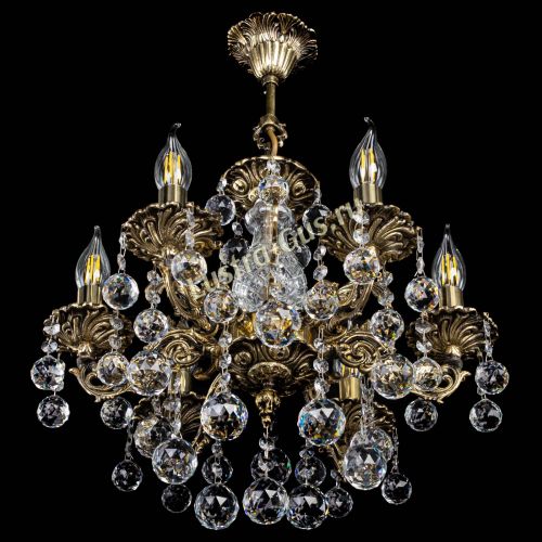 Люстра бронзовая Алфея №6/1 Шар в Кирове Гусь Хрустальный