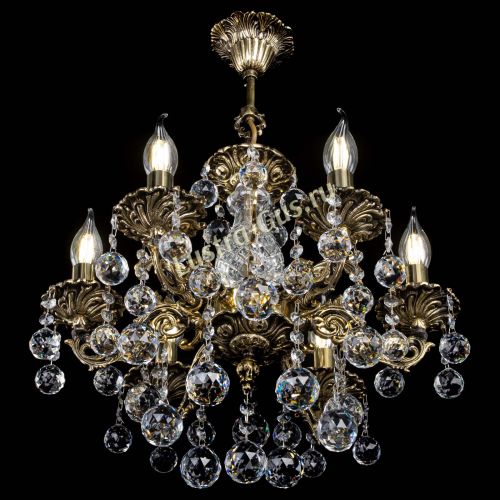 Люстра бронзовая Алфея №6/1 Шар в Кирове Гусь Хрустальный