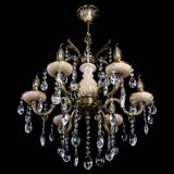 Люстра бронзовая Алфея №6 с камнем шар в Кирове