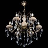 Люстра бронзовая Алфея №6 с камнем шар в Кирове