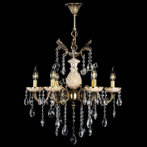 Люстра Алфея №6 с камнем журавлик в Кирове Гусь Хрустальный