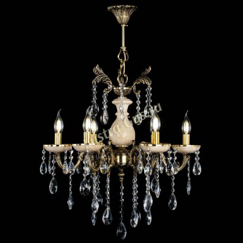 Люстра Алфея №6 с камнем журавлик в Кирове Гусь Хрустальный