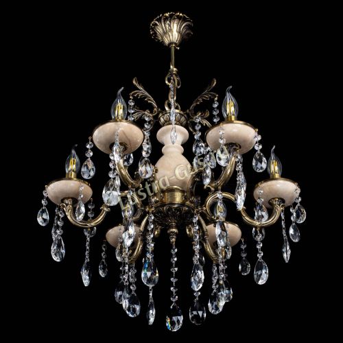 Люстра Алфея №6 с камнем журавлик в Кирове Гусь Хрустальный