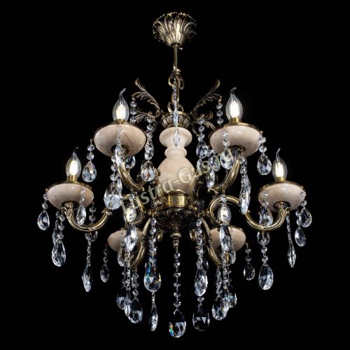 Люстра Алфея №6 с камнем журавлик в Кирове Гусь Хрустальный