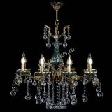 Люстра бронзовая Алфея Малахит №8 шар в Кирове