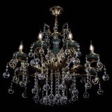 Люстра бронзовая Алфея Малахит №8 шар в Кирове