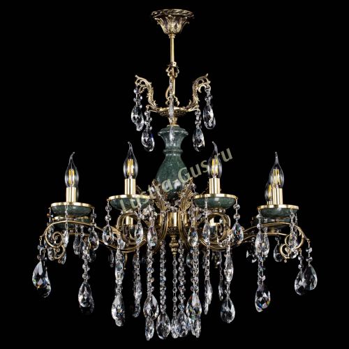 Люстра бронзовая Алфея Малахит №8 журавлик в Кирове Гусь Хрустальный