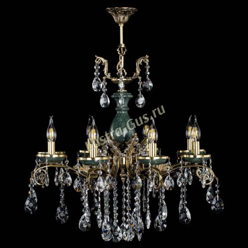 Люстра бронзовая Алфея Малахит №8 звездочка в Кирове Гусь Хрустальный
