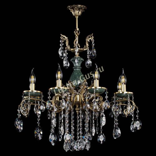 Люстра бронзовая Алфея Малахит №8 звездочка в Кирове Гусь Хрустальный