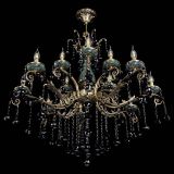 Люстра бронзовая Алфея Малахит №12 шар черная в Кирове