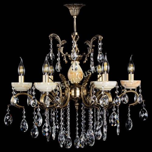 Люстра бронзовая Алфея Оникс №6/2 баден в Кирове Гусь Хрустальный