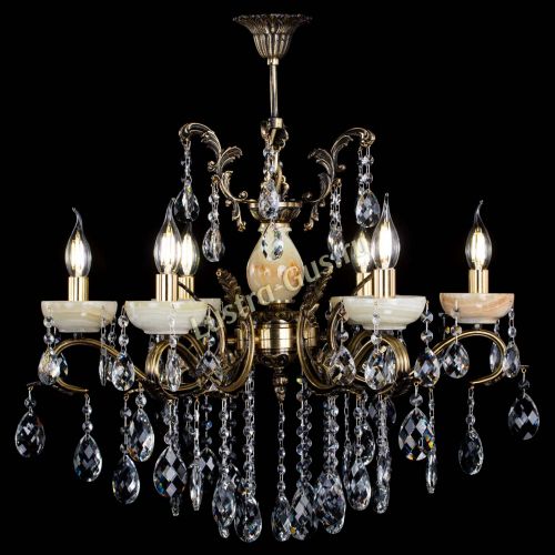 Люстра бронзовая Алфея Оникс №6/2 баден в Кирове Гусь Хрустальный